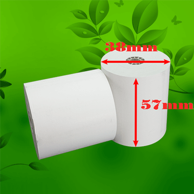 Giấy in nhiệt Antech K57 Phi 38mm. Chuyên dùng cho máy POS thanh toán tiền, máy in hóa đơn loại nhỏ