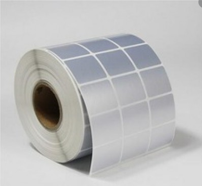 Decal xi bạc 35x22mm cuộn 50m, 3 tem/ hàng
