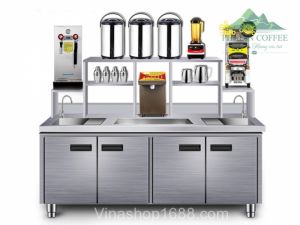 QUẦY INOX PHA CHẾ TRÀ CHANH TRÀ SỮA 1,8M